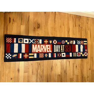 Marvel day at sea fabric banner 56 x 16